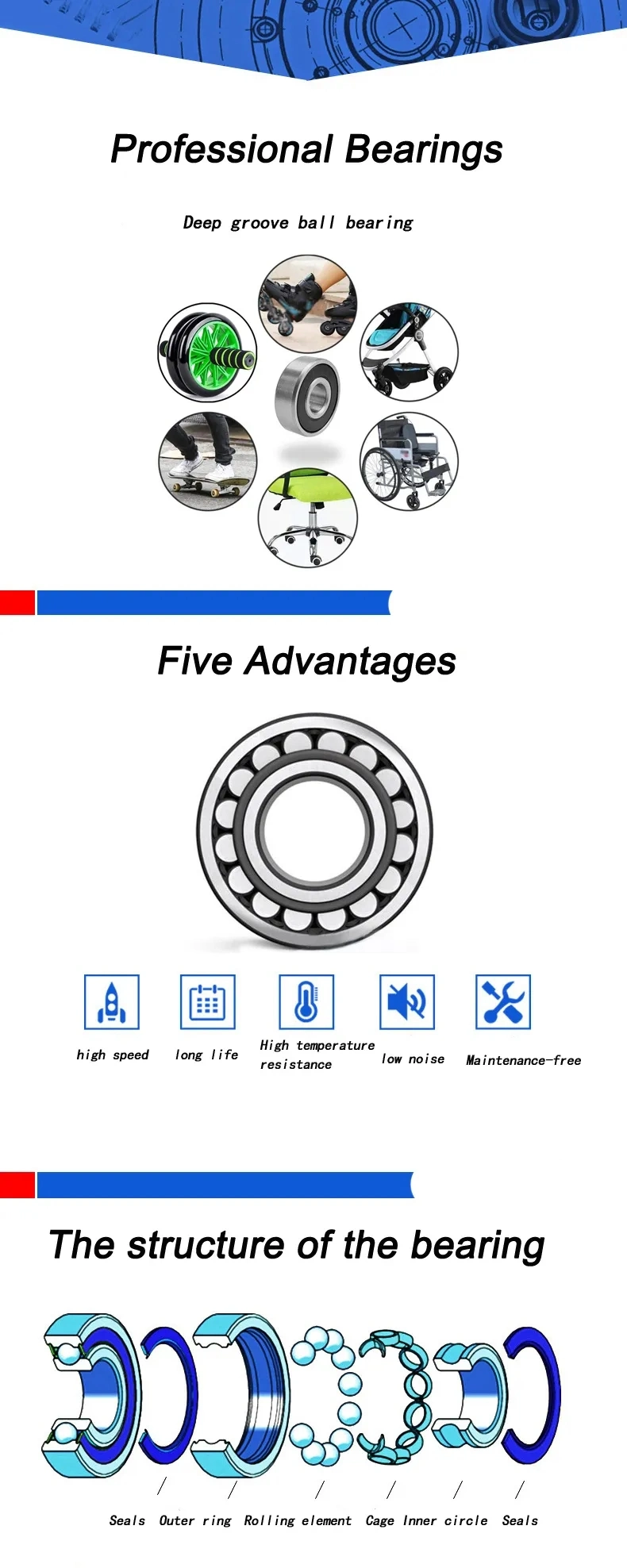 Machinery Factory Spare Parts Double Row Open Auto Thrust Cylindrical Roller Bearing Combined Thrust Ball Bearings